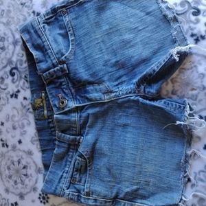 New York & Company Low Rise Tomboy Cutoffs Shorts Embroidered Pockets Sz 4
